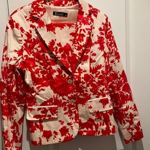 NY&CO SKIRT SUIT. Pink and cream size 8.